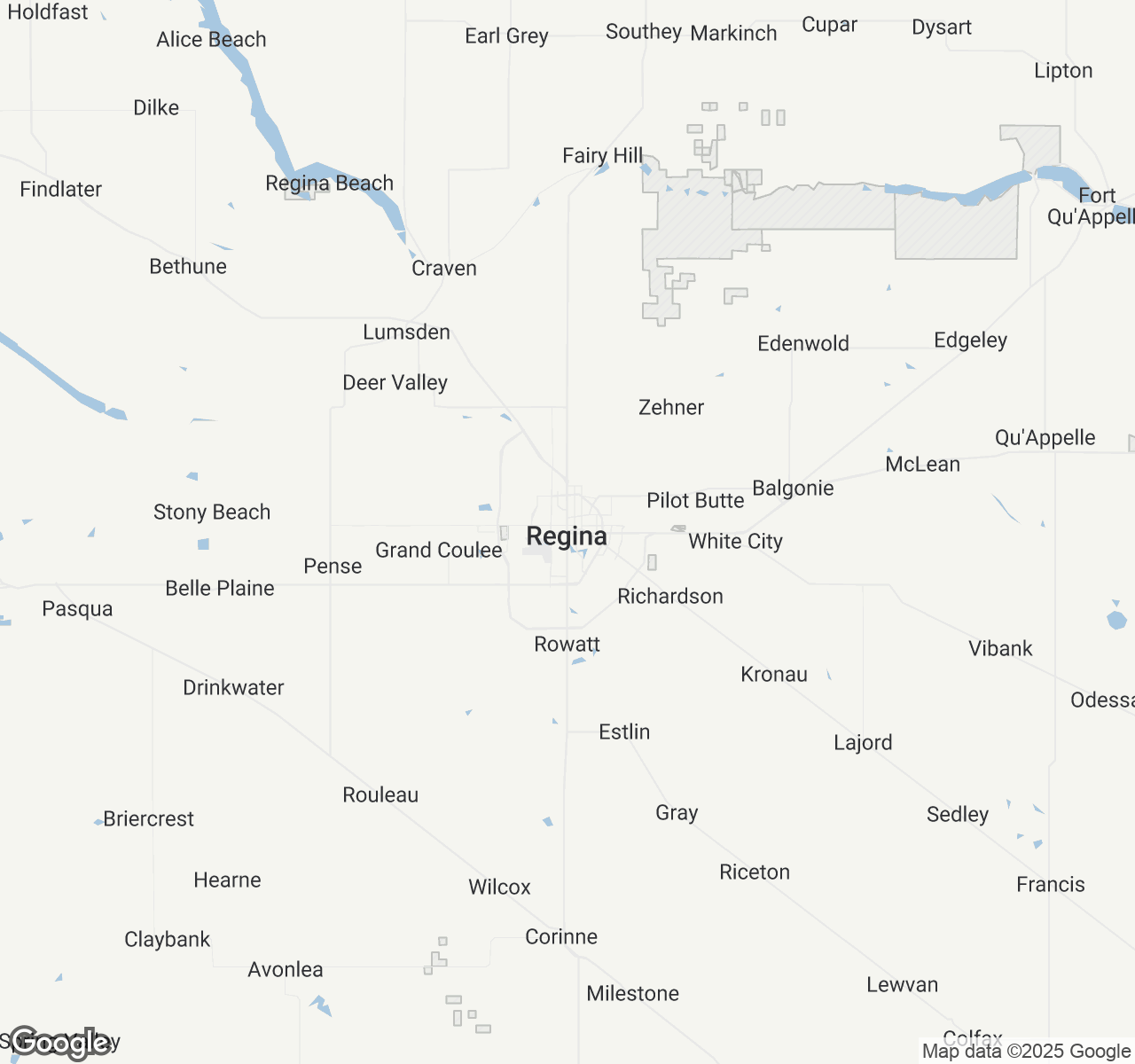 Map of Regina